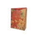 12 poches papier kraft brun naturel motif fleur de noël 19x8x24.5cm