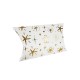12 petites boîtes cadeaux berlingot blanches motifs étoiles dorées 9x14x3cm - 11254