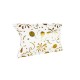 6 boîtes cadeaux berlingot blanches motifs ballons dorés 12x20x5cm - 11258