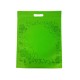 12 poches non-tissées de couleur vert pomme imprimé couronne 25x33cm