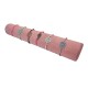 Présentoir jonc en suédine rose pour bracelets 30.5cm