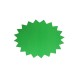 20 étiquettes éclatées vert fluo 11.5x8.5cm