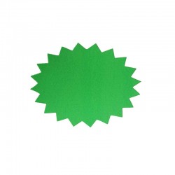 20 étiquettes éclatées vert fluo 11.5x8.5cm