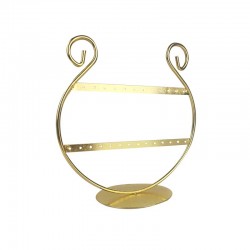 Porte bijoux pour boucles d'oreilles en métal doré 13 paires - 11445