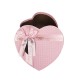 Boîte cadeaux en forme de coeur couleur rose 15x18x7.5cm