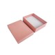 12 petites boîtes à bijoux rose tendre pour parures 7x9cm