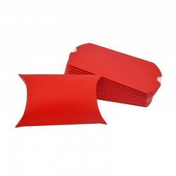 25 pochettes cadeaux berlingot rouge 17x25x5.5cm