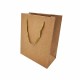 12 sacs cadeaux papier kraft couleur brun naturel 14.5x11.5x5.5cm - 14001