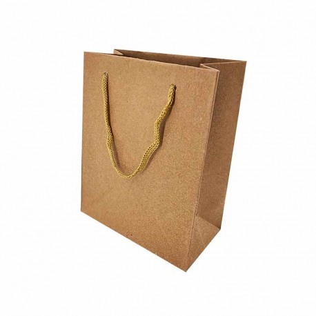 Kraft 50 Pochettes cadeau sachets papier kraft bijoux emballage orange 12 x 21 cm 