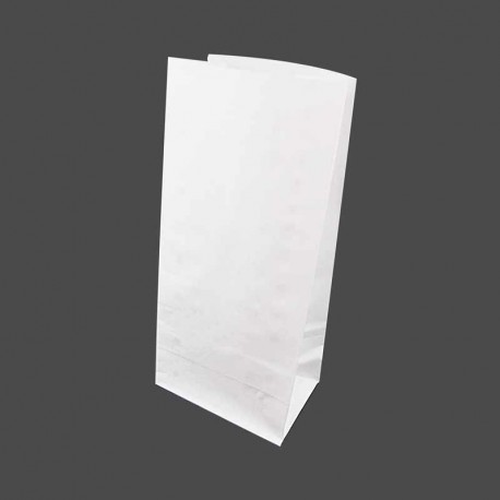 25 sacs en papier kraft blanc SOS 10x6x23cm - 5995