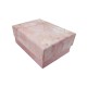 6 petites boîtes cadeaux rectangulaires rose dragée marbré 10x7.5x4cm