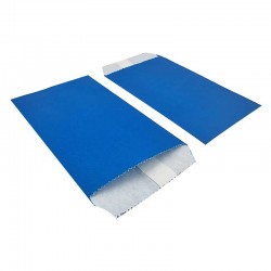 100 petites pochettes en papier kraft bleu roi 8x15cm