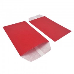 100 petites pochettes en papier kraft rouge 8x15cm