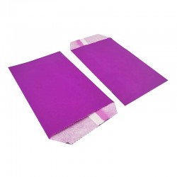 100 petites pochettes en papier kraft violet 8x15cm