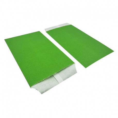 100 petites pochettes en papier kraft vert pomme 8x15cm
