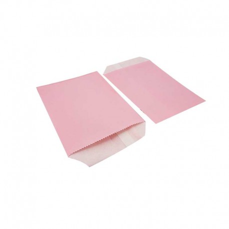 100 pochettes en papier kraft rose clair 10x15cm