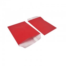 100 pochettes en papier kraft rouge 10x15cm