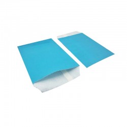 100 pochettes en papier kraft bleu azur 10x15cm