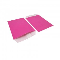 100 pochettes en papier kraft rose fuchsia 10x15cm