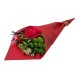 Papier d'emballage de fleurs 20 feuilles 58x58cm - rouge bordeaux