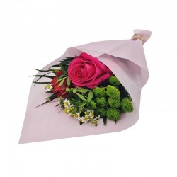 Papier d'emballage de fleurs 20 feuilles 58x58cm - rose poudré
