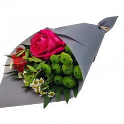 Papier d'emballage de fleurs 20 feuilles 58x58cm - gris anthracite
