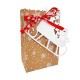 Lot de 12 boîtes cadeaux cartonnées motif de Noël 11.5x18x7cm