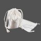 10 grands sacs bourse en satin blanc pastel liens coulissants 14x20cm-13341
