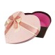 Boîte cadeaux vide en forme de cœur rose motif terrazzo 25x28x11cm