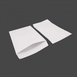 100 pochettes cadeaux en papier glacé 11x17cm - blanc - 8327
