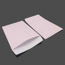50 grandes pochettes cadeaux en papier glacé 21x29cm - rose pastel - 8339