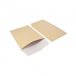 100 mini pochettes cadeaux en papier glacé 6x10cm - orange pastel - 8345