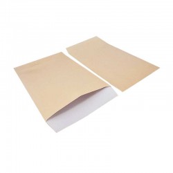 100 pochettes cadeaux en papier glacé 11x17cm - orange pastel - 8347