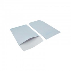 100 mini pochettes cadeaux en papier glacé 6x10cm - bleu pastel - 8355