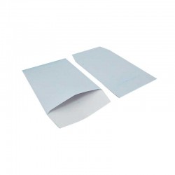 100 petites pochettes cadeaux en papier glacé 7x13cm - bleu pastel - 8356