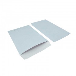 100 pochettes cadeaux en papier glacé 11x17cm - bleu pastel - 8357