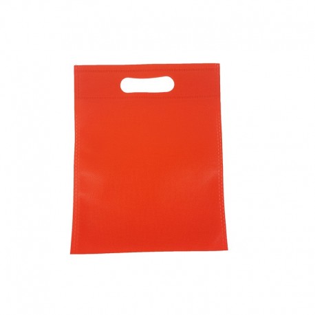 Lot de 120 minis sacs non-tissés rouges 14x20cm - 15007x10