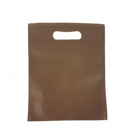 Lot de 120 petits sacs non-tissés marron chocolat 19x24cm - 15016x10