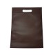 Lot de 120 sacs non-tissés couleur marron chocolat uni 25x33cm - 15029x10