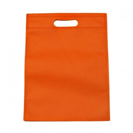 Lot de 120 sacs non-tissés couleur orange uni 25x33cm - 15032x10