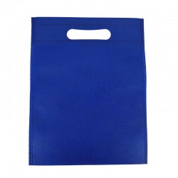Lot de 12 sacs intissés de couleur bleu indigo 35x44cm