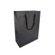 12 sacs cabas kraft de couleur noire uni 19x8x24.5cm - 14410