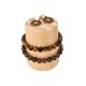 Cône à bracelet en bois naturel de pin 7 cm - 22138