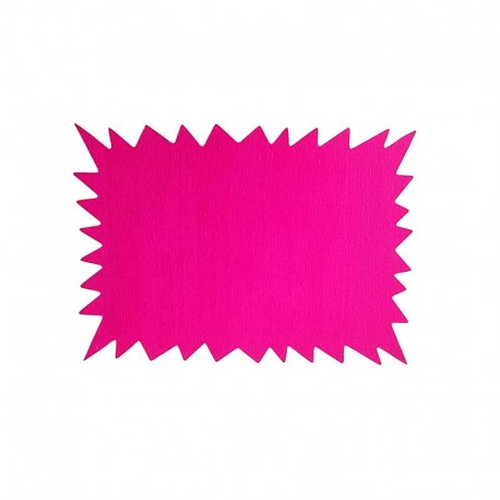 10 petites étiquettes rose fluo pour affichage prix 10x7cm - 22168