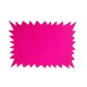 10 étiquettes rose fluo pour affichage prix 13.5x9.5cm - 22172