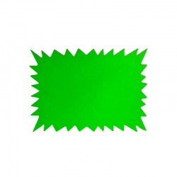10 petites étiquettes vert fluo pour affichage prix 10x7cm