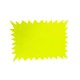 10 étiquettes jaune fluo pour affichage prix 13.5x9.5cm - 22175
