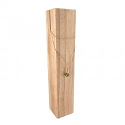 Support de présentation pour collier rectangulaire en bois 25cm - 19049-M