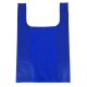 12 sacs à bretelles non tissé 29.5x49x14cm - bleu électrique