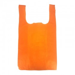 12 grands sacs non-tissé à bretelles 35x58x16cm - orange